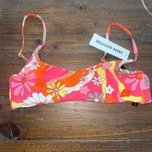 NWT Urban Outfitters Bikini top floral Sz medium